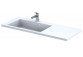 Vanity washbasin Oristo Brylant, 85x50cm, z overflow, konglomeratowa, white