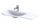 Vanity washbasin Oristo Annabelle, 100x40cm, z overflow, konglomeratowa, white