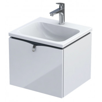 Cabinet vanity Oristo Siena, 50cm, jedna szuflada, white shine