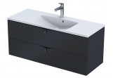 Cabinet vanity Oristo Siena, 120cm, dwie szuflady, black mat