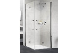 Door shower right Novellini Young 2.0 2GS, folding, 90cm, glass transparent, profil chrome