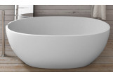 Bathtub freestanding Cielo Shui Comfort, 170x87cm, z overflow, white mat