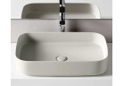 Washbasin Cielo Shui Comfort, countertop, rectangular, 60x40 cm, talco