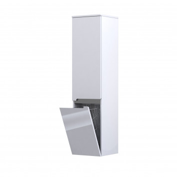 Cabinet tall boczna Oristo Silver, 35cm, left, dwoje door, white shine