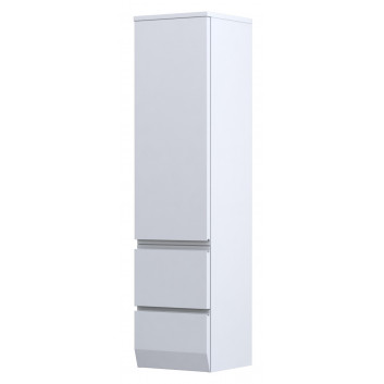 Cabinet tall boczna Oristo Opera, 40cm, jedne door, dwie szuflady, white shine