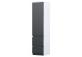 Cabinet tall boczna Oristo Brylant, left, 35cm, jedne door, dwie szuflady, grafit shine