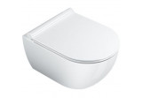 Bowl Catalano Sfera NF hanging, 35x50 cm, bezrantowa, white + soft-close WC seat slim + mocowania