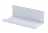 Shelf Oristo Neo, 20 cm, prosta, for mirror, white mat