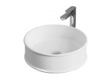 Countertop washbasin ArtCeram Atelier, 44cm, round, without overflow, white