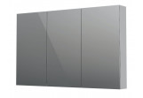 Cabinet górna lustrzana Oristo Neo, 120cm, do akcesoriów, 3 door, profil chrome shine
