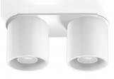 Plafon double Sollux Ligthing Orbis 2, 26cm, GU10 2x40W, white