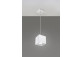 Lampa hanging Sollux Ligthing Quad 1, 10cm, square, GU10 1x40W, szara