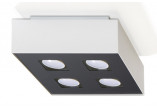 Plafon Sollux Ligthing Mono 3, 34x14cm, rectangular, GU10 3x40W, white/black