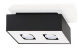 Plafon Sollux Ligthing Mono 2, 24x14cm, rectangular GU10 2x40W, white
