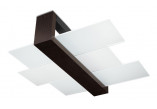 Plafon Sollux Ligthing Mono 4, 24x24cm, square, GU10 4x40W, black