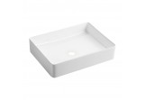 Countertop washbasin Omnires Pasadena 47 x 36 cm white