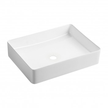 Countertop washbasin Omnires Parma UN Marble+ white