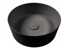 Countertop washbasin Hatria Happy Hour Slim, 44cm, without overflow, black mat