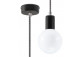 Lampa hanging Sollux Ligthing Edison, 8cm, E27 1x60W, fioletowa