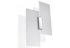 Sconce Sollux Ligthing Fabiano, 37cm, E27 2x60W, chrome/white