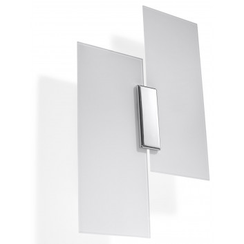 Sconce Sollux Ligthing Massimo, 28cm, G9 2x40W, chrome/white