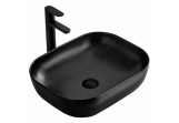 Countertop washbasin Rea Belinda Black Matt, 46,5x33,5cm, without overflow - black mat