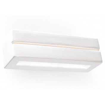 Sconce ceramic Sollux Ligthing Leo Line, 15cm, E27 1x60W, white