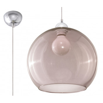 Lampa hanging Sollux Ligthing Ball, 30cm, E27 1x60W, szampański