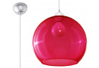 Lampa hanging Sollux Ligthing Ball, 30cm, E27 1x60W, czerwony