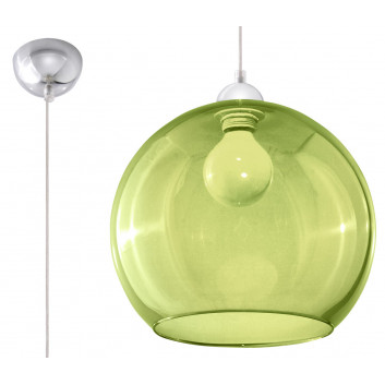 Lampa hanging Sollux Ligthing Ball, 30cm, E27 1x60W, czerwony