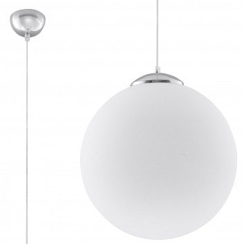 Lampa hanging Sollux Ligthing Ugo 20, 20cm, E27 1x60W, white