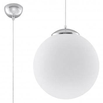 Lampa hanging Sollux Ligthing Ugo 30, 30cm, E27 1x60W, white