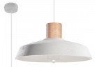 Lampa hanging Sollux Ligthing Afra, 40cm, beton, E27 1x60W, szary
