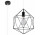 Lampa hanging Sollux Ligthing Gaspere, 25cm, E27 1x60W, black