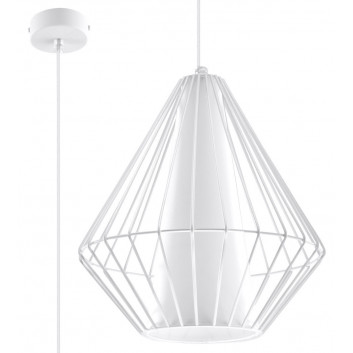 Lampa hanging Sollux Ligthing Celta, 25cm, E27 1x60W, white