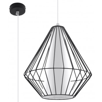 Lampa hanging Sollux Ligthing Demi, 28cm, E27 1x60W, white