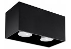 Plafon Sollux Ligthing Quad Maxi, 20cm, GU10 2x6W LED, black
