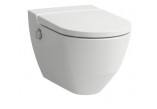 Toaleta myjąca Laufen Cleanet Navia, wall-hung, 58x37cm, bezrantowa, soft-close WC seat, white