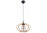 Lampa hanging Sollux Ligthing Arancia, 30cm, E27 1x60W, drewno naturalne