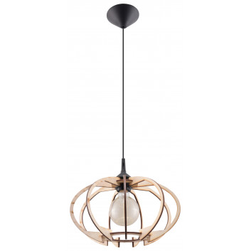 Lampa hanging Sollux Ligthing Arancia, 30cm, E27 1x60W, drewno naturalne