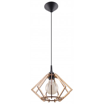 Lampa hanging Sollux Ligthing Mandarino, 35cm, E27 1x60W, drewno naturalne