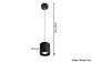 Sconce Sollux Ligthing Orbis 1, 10cm, round, G9 1x40W, black