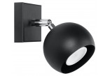 Sconce Sollux Ligthing Oculare, 10x15cm, 1xGU10 LED 6W, black