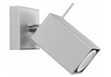 Sconce Sollux Ligthing Merida 1, 8x15cm, 1xGU10 LED 6W, szary