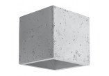 Sconce Sollux Ligthing Quad, 12cm, beton, square, 1xG9 LED 4,5W, szary