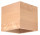 Sconce Sollux Ligthing Quad, 12cm, square, 1xG9 LED 4,5W, naturalne drewno