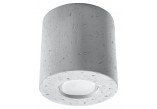 Plafon Sollux Ligthing Orbis, 10cm, beton, round, 1xGU10 LED 6W, szary