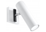 Sconce Sollux Ligthing Direzione, 18cm, round, 1xGU10 LED 6W, white