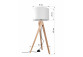 Plafon Sollux Ligthing Legno 3, 70cm, 3xE27 60W, naturalne drewno, white