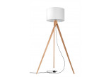 Lampa standing Sollux Ligthing Legno 2, 70x140cm, 1xE27 60W, naturalne drewno, white